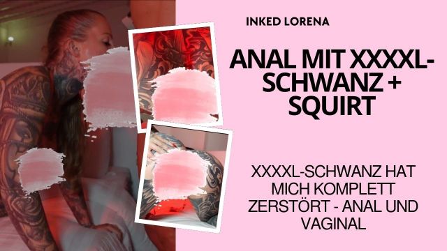 inkedlorena @ Arschfick mit großen Schwanz
